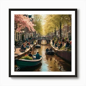 Amsterdam Canals Art Print