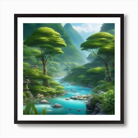 Asian Landscape 7 Art Print