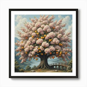 Cherry Blossom Tree Art Print