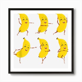 Yoga Fruit Namaste Zen Meditation Workout Yogi Banana Poster