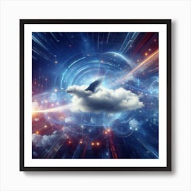 Cloud And Space Art Print