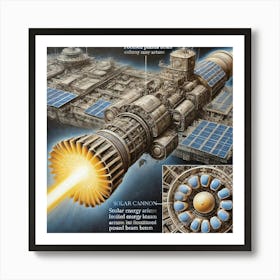 Solar Cannon On Capital Ship Art Print