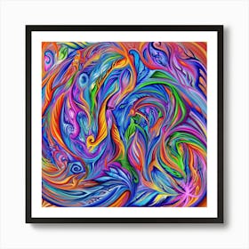 Light touch Art Print