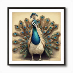 Peacock 49 Art Print