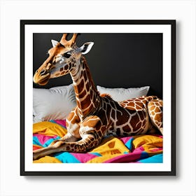 Giraffe Chillout Poster