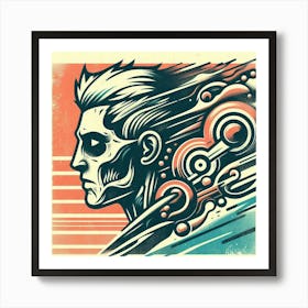 Sonic Skeleton Art Print