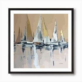 Sailboats Art Print