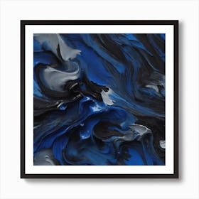 BB Borsa Abstract Blue SEE Art Print