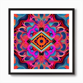 Psychedelic Mandala 11 Art Print