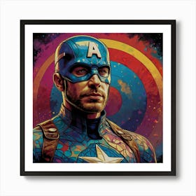 Captain America Art Print