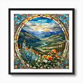 Mountain Scene Art Print