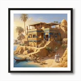 Egyptian Village 3 Art Print