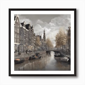 Amsterdam Canal 12 Art Print