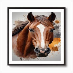 Horse Portrait Art Print