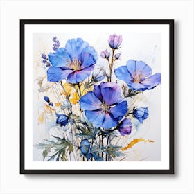 Blue Poppy Art Print