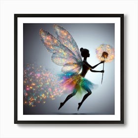 Fairy Dandelion Art Print