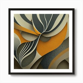 Flowing Stone Tri Tone_#2 Art Print