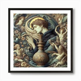 Angels And A Vase Art Print