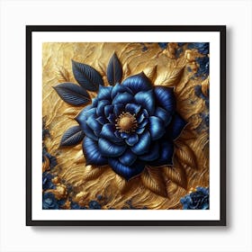 Blue Flower 3 Art Print