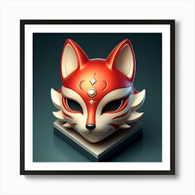 Fox Head 2 Art Print