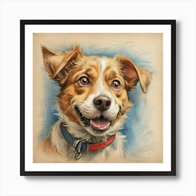 Dog Portrait 4 Art Print