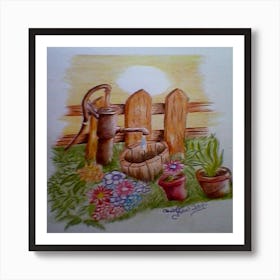 Watering Can Art Print