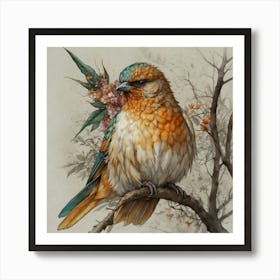 Bird In A Tree Art Print