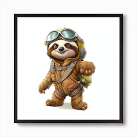 Star Wars Sloth 1 Art Print