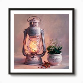 Old Lantern 3 Art Print