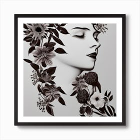 Pretty In Floral Art Print