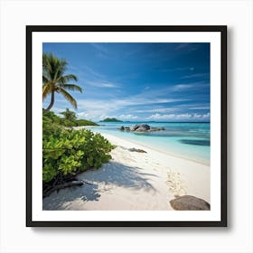 An Expansive Island Coastline Under A Tropical Climate A Barren And Serene Landscape Of Sand Dunes (1) Art Print