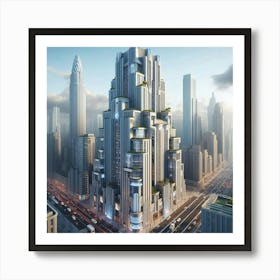 Dubai Skyscraper Art Print