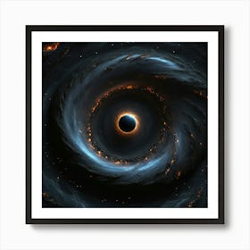 Black Hole Art Print