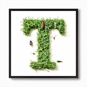 Letter T 1 Art Print