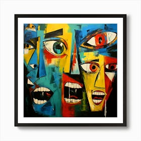 Faces Of The World Art Print