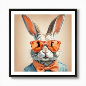 Rabbit In Sunglasses 9 Art Print