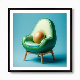 Chair With A Ball Art Print