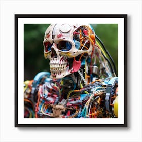 Robot Skeleton 1 Art Print