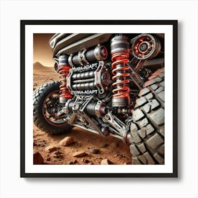 A Detailed View Of The Terra Adapt Suspension System Art Print