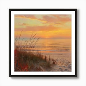 Sunset On The Beach 10 Art Print