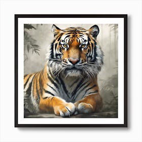 Tiger In The Jungle Art Print