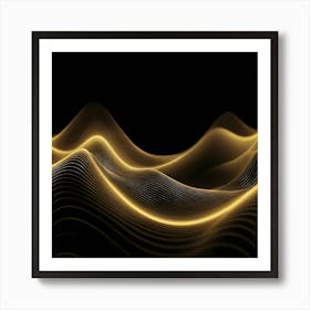 Abstract Wave - Wave Stock Videos & Royalty-Free Footage 7 Art Print