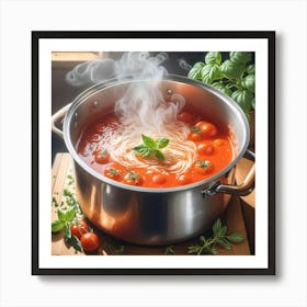 Tomato Soup In A Pot 1 Art Print