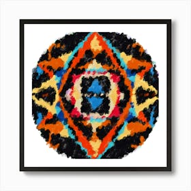 Electric Mandala Art Print