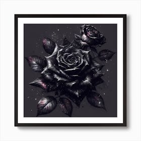 Black Roses Art Print