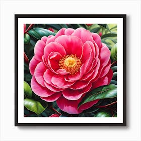 Beneath the Camellia Canopy Art Print