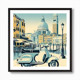 Venice, Italy. Vintage  Art Print