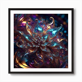 Fractal Flower Art Print