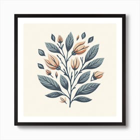 Scandinavian style, Sprig of ylang-ylang 3 Art Print