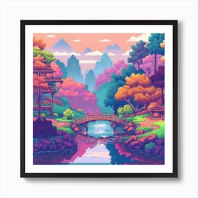 Pixel Art 9 Art Print